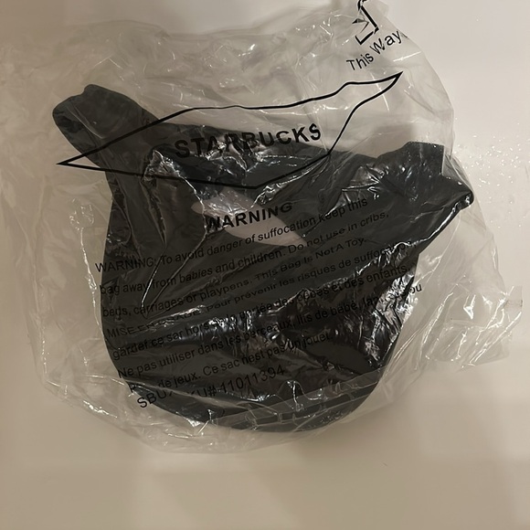 NEW Starbucks Coffee Employee Worker Hat Uniform Black Cap Strapback Job Cap - Picture 3 of 3